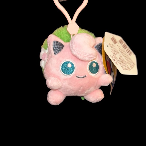 Genuine Pokemon Jigglypuff with Flowers Authentic Tags Soft Plush Keychain - Picture 6 of 6